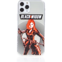 Pouzdro AppleMix MARVEL Apple iPhone 5 / 5S / SE - černé Widow - gumové - černé