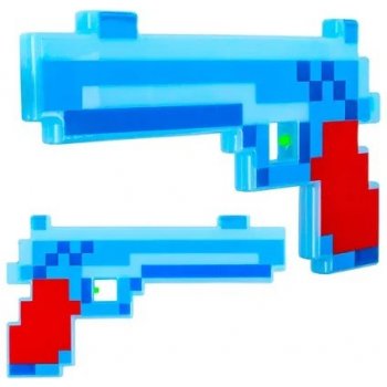 Minecraft Led svítící pistole modrá