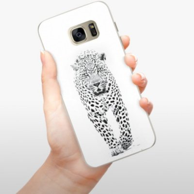Pouzdro iSaprio White Jaguar Samsung Galaxy S7 Edge