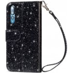 JustKing peněženkové třpytivé Huawei P20 Pro - černé – Zboží Mobilmania