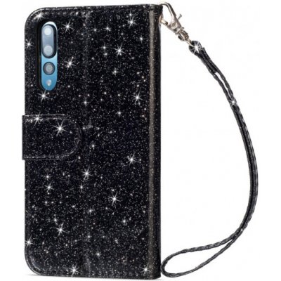 JustKing peněženkové třpytivé Huawei P20 Pro - černé – Zboží Mobilmania