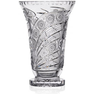 Bohemia Crystal Ručně broušená váza Kometa 255mm – Hledejceny.cz