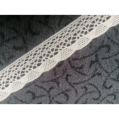Bavlněná krajka 75077/6200 32mm smetanová 32 mm – Zboží Dáma
