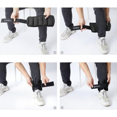 HMS zátěže na zápěstí a kotníky ONK02 2 x 1 kg – Zboží Mobilmania