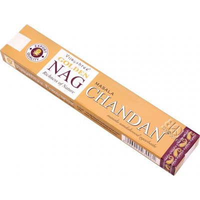 Vijayshree Golden Nag masala indické vonné tyčinky Chandan 15 g – Hledejceny.cz