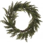Autronic Věnec 66 cm umělé jehličí, zelený UKH025 Zelená, Plast – Zboží Dáma