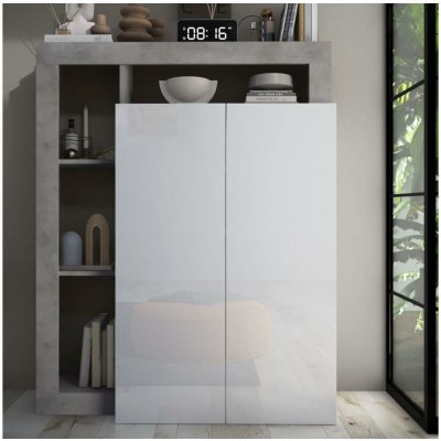 MC Akcent LENOR bílá/šedá beton 409030-44CE – Sleviste.cz