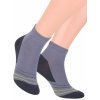 Pánské vzorované ponožky 054 šedá