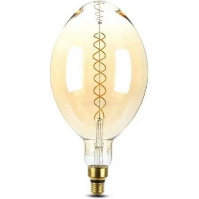 V-tac žárovka Filament E27 8W BF180 bílá teplá VT-2168D Amber Dimmable