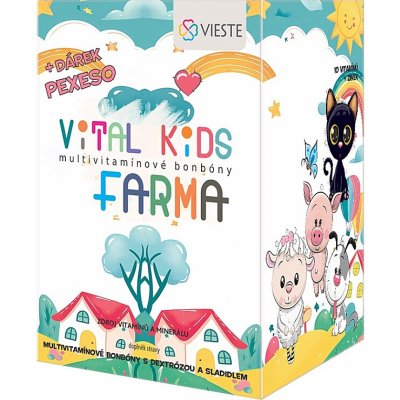 VIESTE Vital kids farma + pexeso 12 x 12 pastilek – Hledejceny.cz