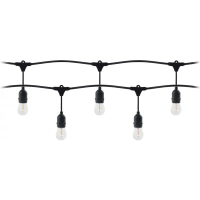 ORNO Venkovní párty osvětlení grilanda VIRONE LG-1 5M E27 3,5m IP44 5x LED E27 1W 3000K 2LG15ME273 – Hledejceny.cz