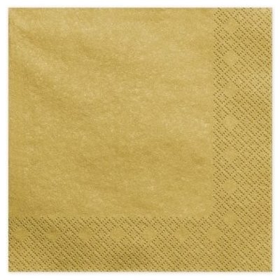 Unique Ubrousky papírové EKO zlaté 33x33cm 20ks – Zboží Dáma