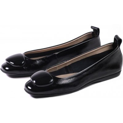 Wonders dámské kožené baleríny A-86120 černé – Sleviste.cz