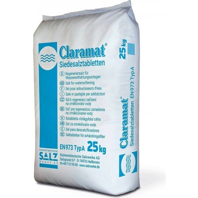 Claramat Sůl Tabletová Regenerační 25 kg – Zboží Dáma