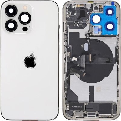 Kryt Apple iPhone 13 Pro zadní Housing s Malými Díly stříbrný – Zboží Mobilmania