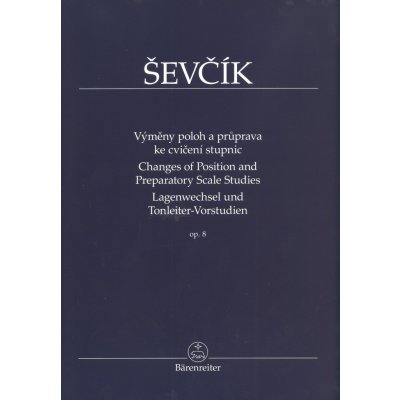 Otakar Ševčík Opus 8, Výměny poloh a průprava ke cvičení stupnic – Sleviste.cz