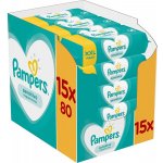 Pampers Sensitive dětské čisticí ubrousky 15 x 80 ks – Hledejceny.cz