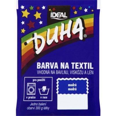 Ideal Duha modrá barva na textil na bavlnu viskozu a len na 300 g látky 15 g – Zboží Dáma