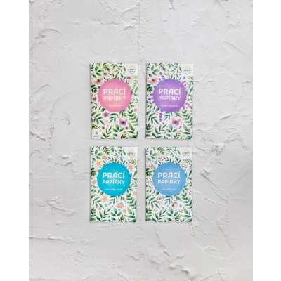 EcoHaus prací papírky testovací mix 4 vůní 20 praní – Sleviste.cz