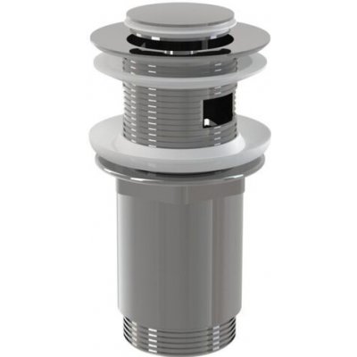 Alcadrain výpust umyvadlová click/clack 5/4", celokovová, s přepadem, malá zátka, chrom A391 – Sleviste.cz