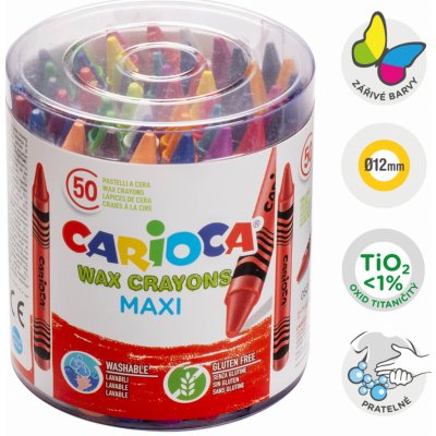Carioca voskovky maxi 50 ks – Zboží Dáma