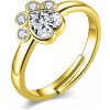 Prsteny Mabell Dámský stříbrný prsten ALLYSON CZ221PYJ0237 GOLDC45