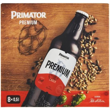 Multipack Primátor Premium světlý ležák 5% 8x 0,5 l (karton)
