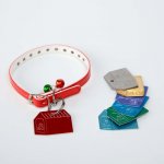 Dog Tags pro Zvířata - Psí známka Bouda Fialová Jedna strana – Zboží Mobilmania