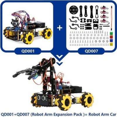 ACEBOTT Rozšiřovací set (robotická ruka) pro autíčka Arduino M390 – Sleviste.cz