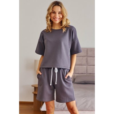 Italian Fashion dámský domácí komplet Doctor Nap DRS.7220 šedý – Zboží Mobilmania
