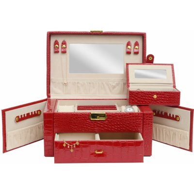 JKBox šperkovnice SP 950 A7 červená – Zboží Mobilmania