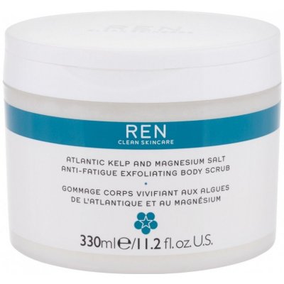 REN Clean Skincare Body Atlantic řasy a hořčík proti únavě tělový peeling s obsahem solí 330 ml – Zboží Mobilmania