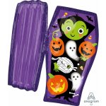 Foliový multi balonek halloween otevřená rakev 76 x 78 cm – Zboží Dáma