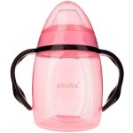 Akuku hrneček se silikonovým pítkem růžový 280 ml – Zboží Dáma