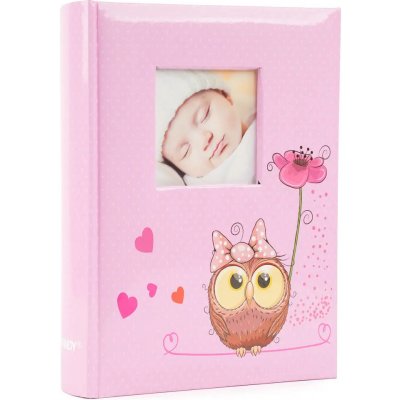 FANDY Fotoalbum 9x13 200 foto dětské Owlet 2 růžové – Zboží Živě