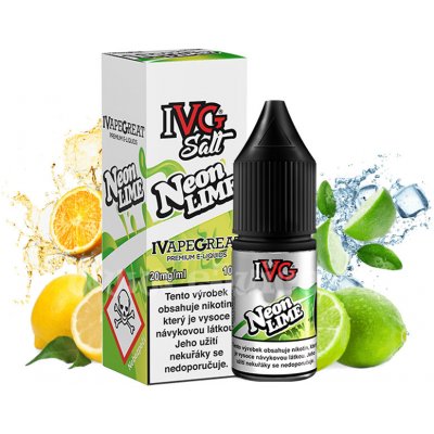IVG Salt Neon Lime 10 ml 10 mg – Zbozi.Blesk.cz