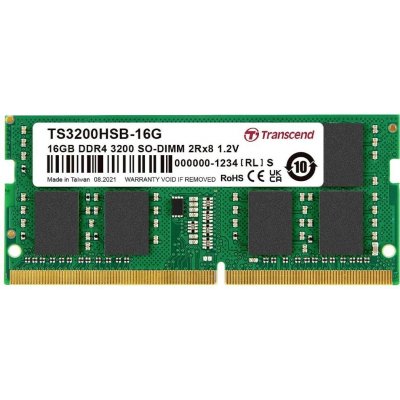 Transcend DDR4 16GB 3200MHz CL22 TS3200HSB-16G – Hledejceny.cz