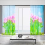 IMPAR Záclony Tulipány (Rozměr záclony: 150x250) – Hledejceny.cz