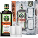 Jägermeister 35% 0,7 l (dárkové balení 2 sklenice)