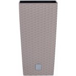 Prosperplast Květináč ratanový s vložkou vysoký Rato square 32,5x32,5 cm objem 49 L mocca – Hledejceny.cz