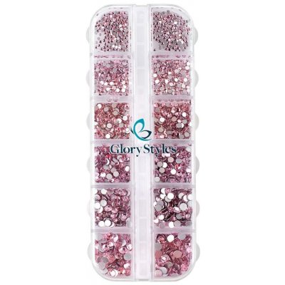 GloryStyles Sada kamínků na nehty 05 light rose – Hledejceny.cz