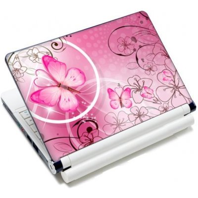 Huado fólie na notebook 12"-15,6" Motýlek růžový Huado K15-25579