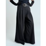 Voga Móda Černé široké kalhoty MAX – Zboží Mobilmania