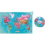 Vilac - Puzzle mapa světa 500 dílků – Hledejceny.cz