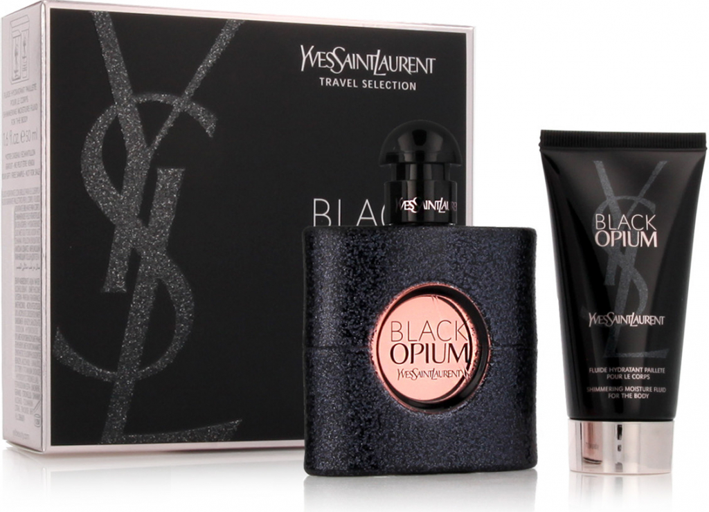 Yves Saint Laurent Black Opium pro ženy EDP 50 ml + tělová hydratační péče 50 ml dárková sada