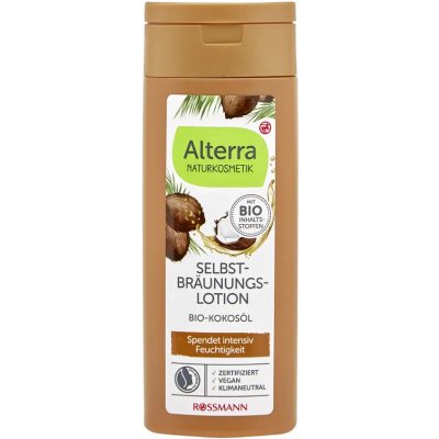 Alterra Naturkosmetik Samoopalovací mléko s BIO kokosovým olejem 200 ml – Sleviste.cz