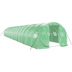 vidaXL s ocelovým rámem Zelený 48 m² 16x3x2 m