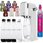 SodaStream Art bílo-zlatý + 4 lahve + balíček příchutí – Zboží Mobilmania