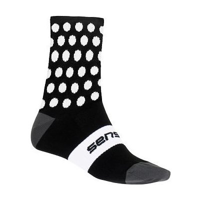 Sensor ponožky DOTS černá/bílá