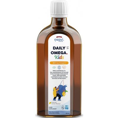 Osavi Daily Omega Kids, Rybí olej pro děti, citrón, 800 mg Omega-3 250 ml – Hledejceny.cz